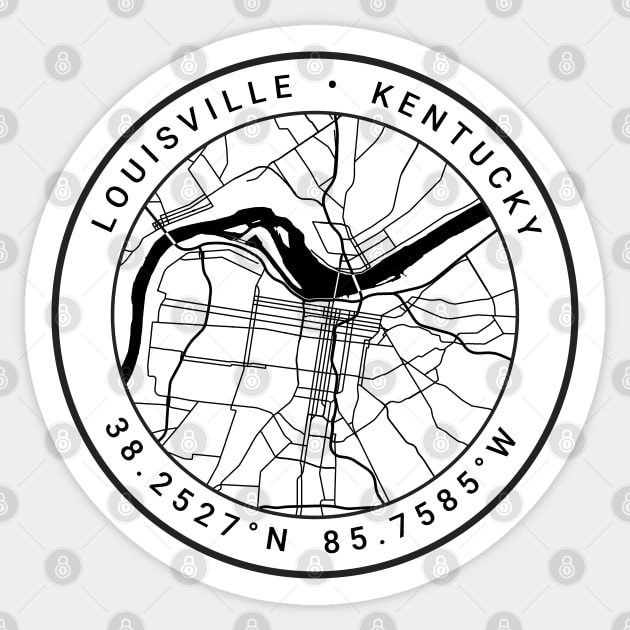 Louisville Map Sticker by Ryan-Cox